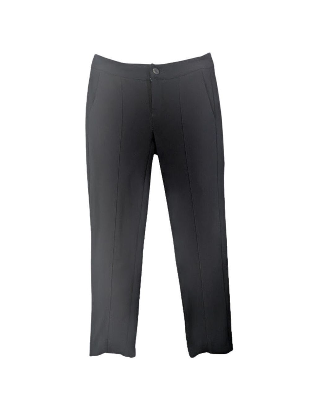 CAbi Dark Navy/Black Slim Pants Tailored Minimalist Workwear Trousers Size 0